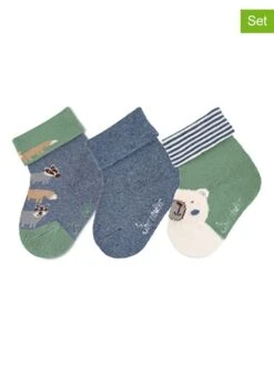 Sterntaler 3er-Set: Babysocken In Blau/ Blau