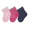 Sterntaler 3er-Set: Babysocken In Pink/ Dunkelblau