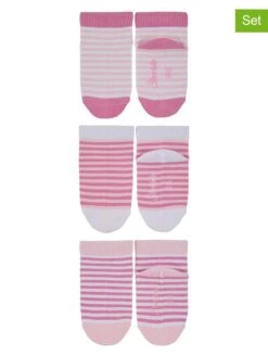 Sterntaler 3er-Set: Socken In Rosa/ Weiß