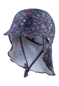 Sterntaler Bademütze Mit Nackenschutz Unterwasser In Helles Blau