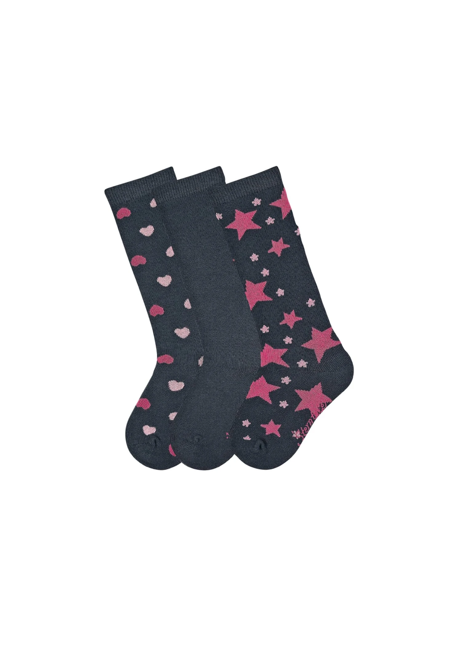 Sterntaler Kniestrümpfe Herzen, 3er-Pack In Marineblau 1 Sterntaler Kniestrümpfe Herzen, 3er-Pack In Marineblau