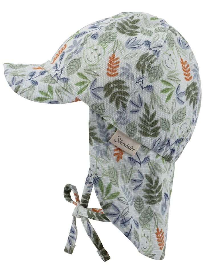 Sterntaler Schirmmütze "Blätter" In Hellblau/ Bunt 3 Sterntaler Schirmmütze "Blätter" In Hellblau/ Bunt – Bild 3