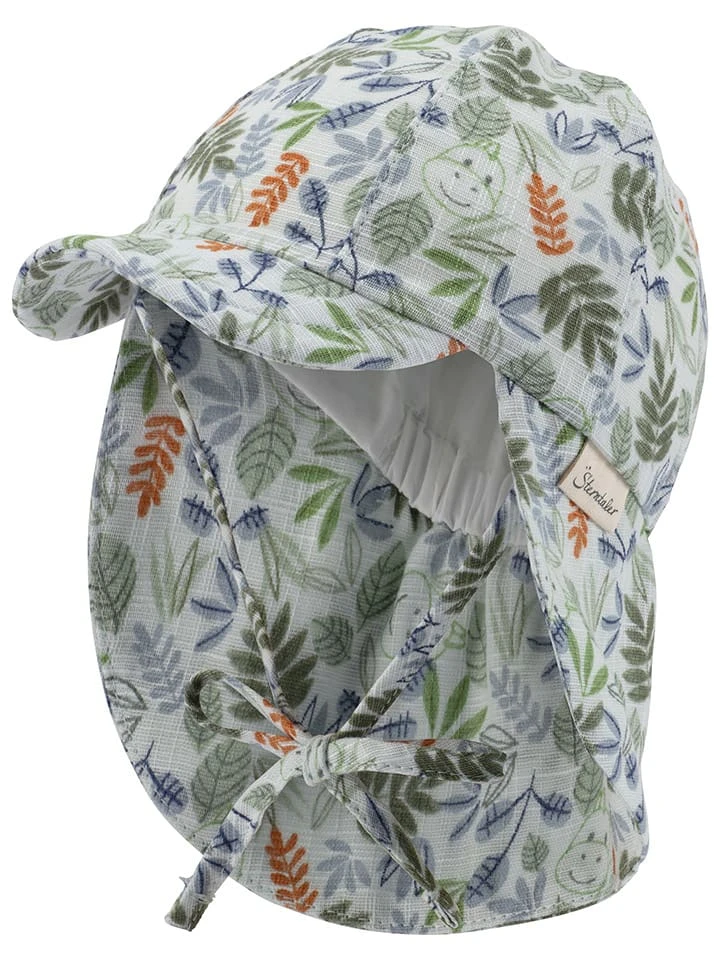 Sterntaler Schirmmütze "Blätter" In Hellblau/ Bunt 1 Sterntaler Schirmmütze "Blätter" In Hellblau/ Bunt