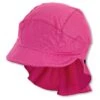 Sterntaler Schirmmütze Mit Nackenschutz Basic In Magenta