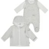 Sterntaler Set Babyjacke Und Strampler In Silber